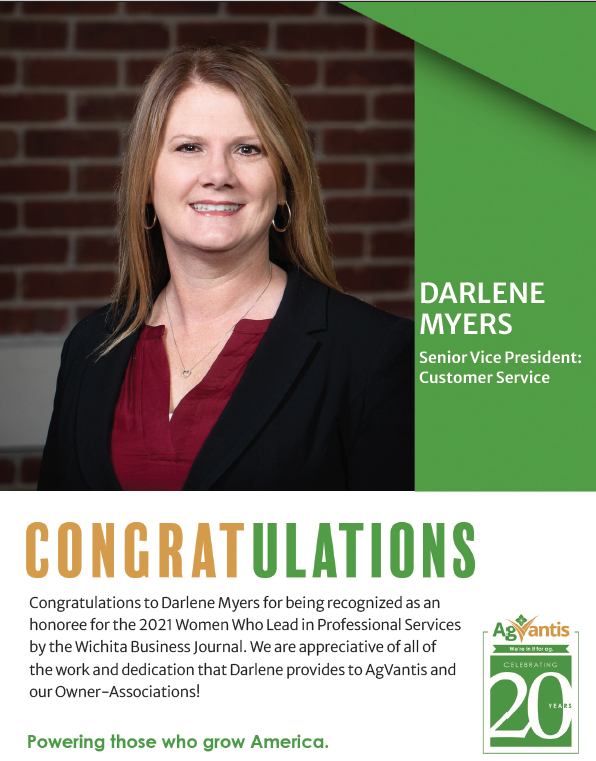 Congratulations to Darlene Myers | AgVantis